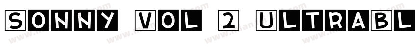 Sonny Vol 2 UltraBla字体转换